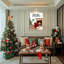 Art mural sur toile avec bonhomme de neige-1004847377