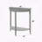 Half-Moon Gray Console Table
