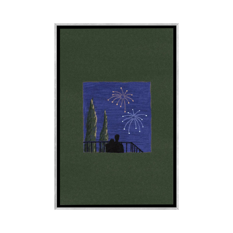 Indépendant - reproduction d'art mural - toile encadrée, Argent, Impression sur toile flottante sans passe-partout