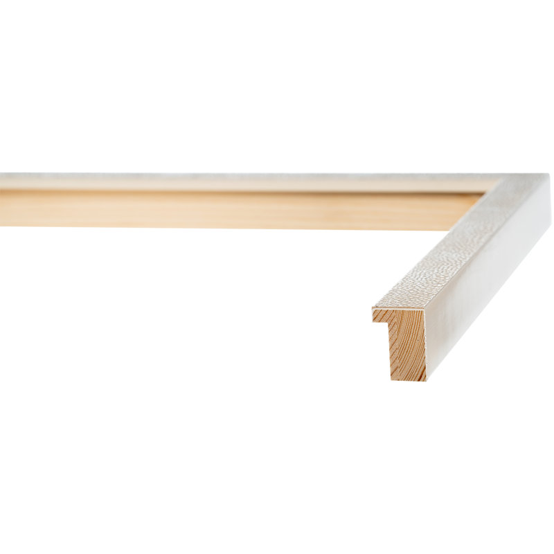 Cadre pour photo simple en bois embossé, 8 po x 10 po, Blanc