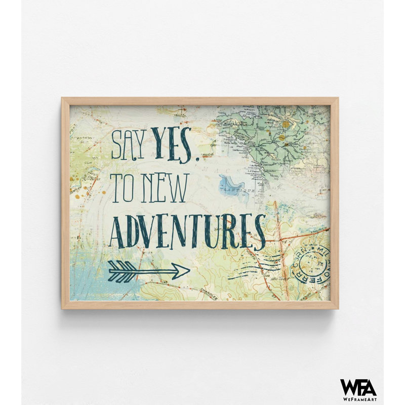 Map Sentiments II V2 By Katie Pertiet, Adventure Friend Gift Idea, Green Travel Poster, Map Travel Poster Print, Extra Large Arrow Pirnt