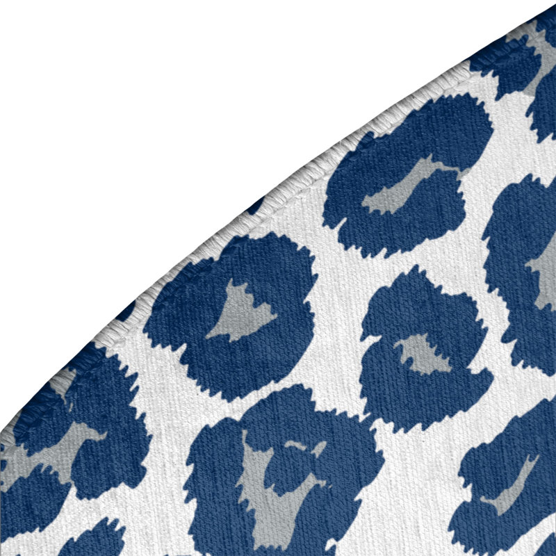 Animal Print Indoor Rug, Round 5'
