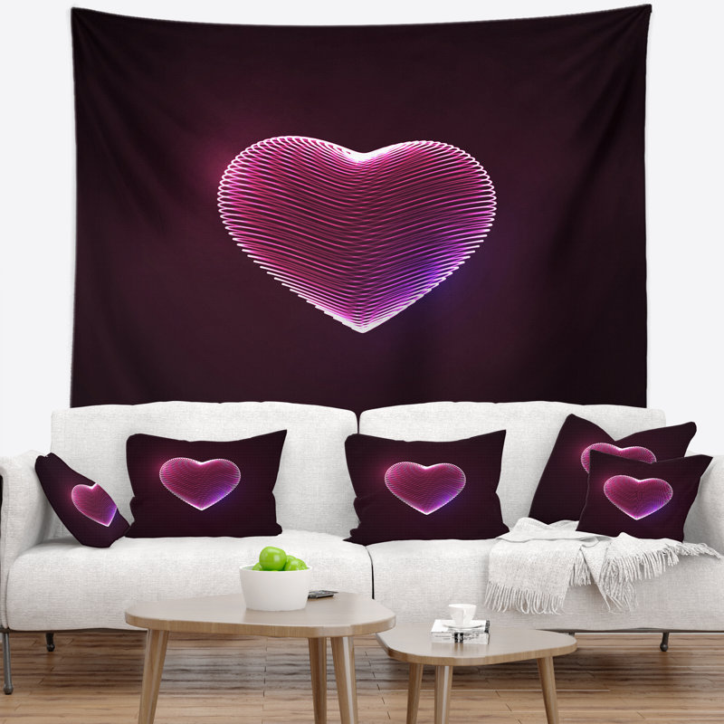Tapisserie «Happy Valentine's Day», H 50 po x l 60 po