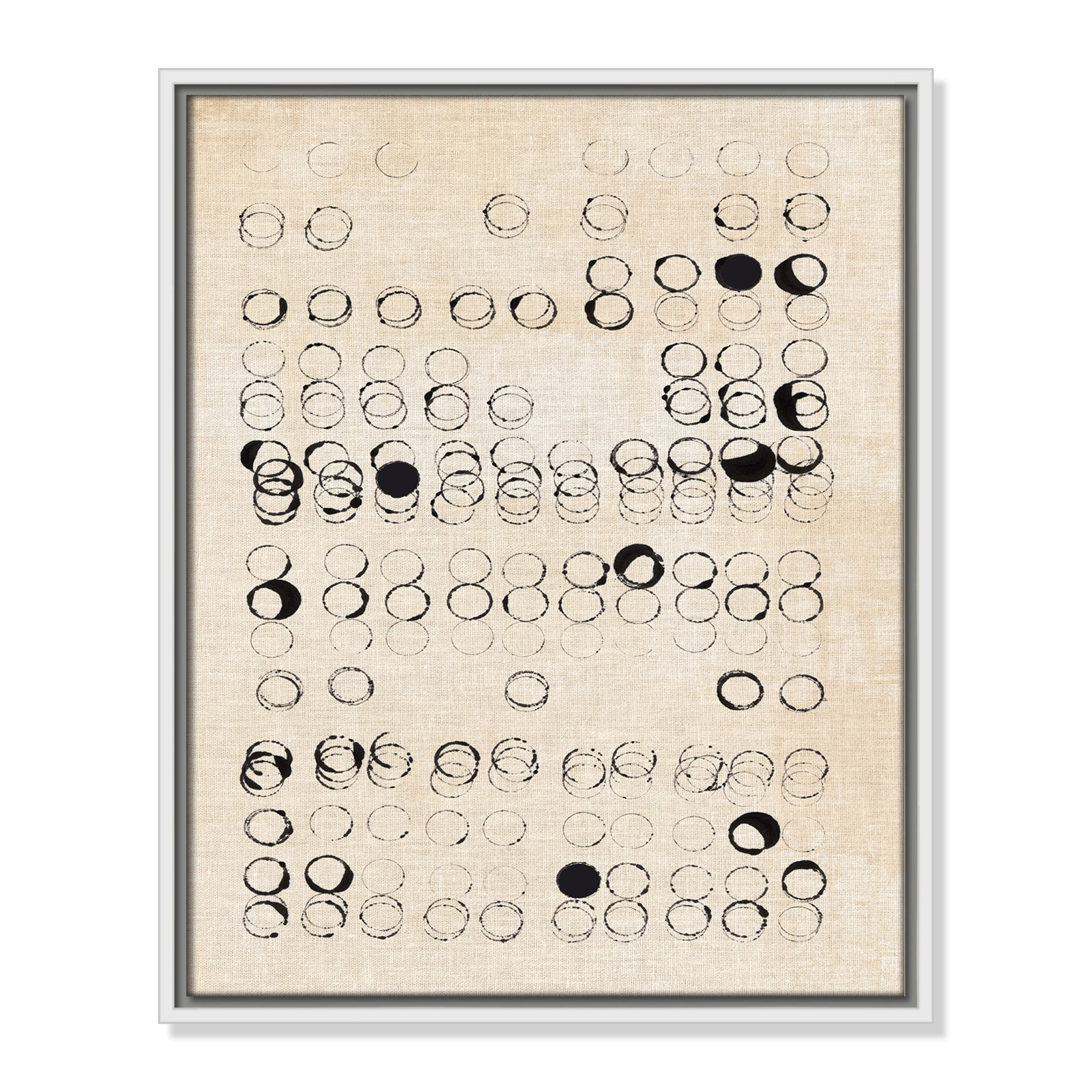 Dots and Dots Print by , 21.5" H x 17.5" W, White