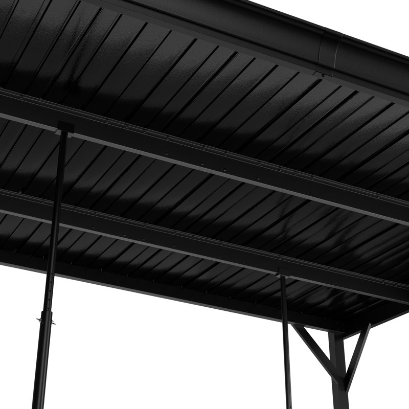 Pergola en aluminium pour terrasse incliné en acier galvanisé incliné