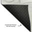 Tapis gris Cerrito AMF515 lavable à la machine de qualité supérieure-103852001
