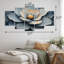 «Dark Echeveria Elegans Succulent Simplicity I» - art mural succulent - ensemble d'art mural diamant