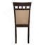 Ensemble de chaises d'appoint rembourrées beiges et cappuccino (ensemble de 2)