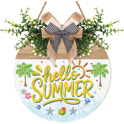 Porte-affiche en bois Hello Summer