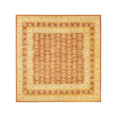 Keenan One-of-a-Kind 8' 1" X 8' 9" 2000s Wool Area Rug in Brown