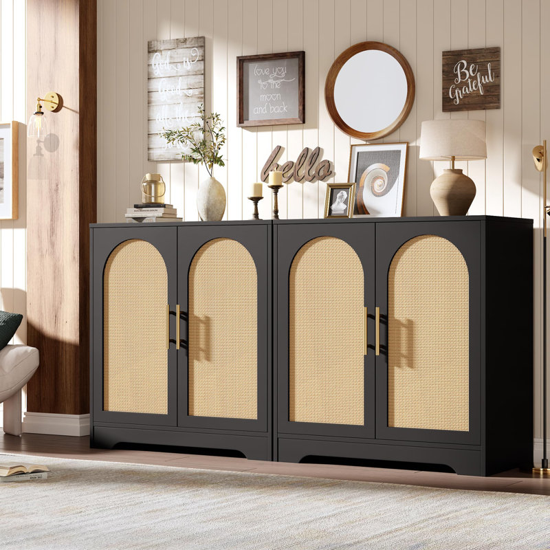 76.2cm Sideboard, Black