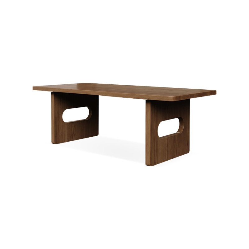 Bureaux rectangulaires bruns en bois massif, H 29,53 po x l 70,87 po x P 31,5 po