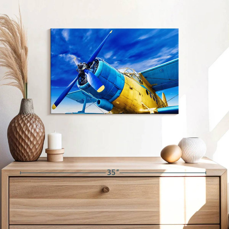 Mehar Funky Airplane, 16" H x 24" W