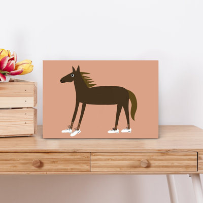 Cheval, espadrilles modernes, art mural cheval