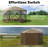 Pop-Up Metal Gazebo with Door, Wind Panels, and Screens-95943560