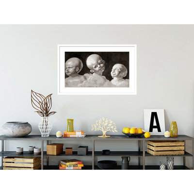 «Three Heads of Children» par Albrecht Dürer, impression giclée sur cadre