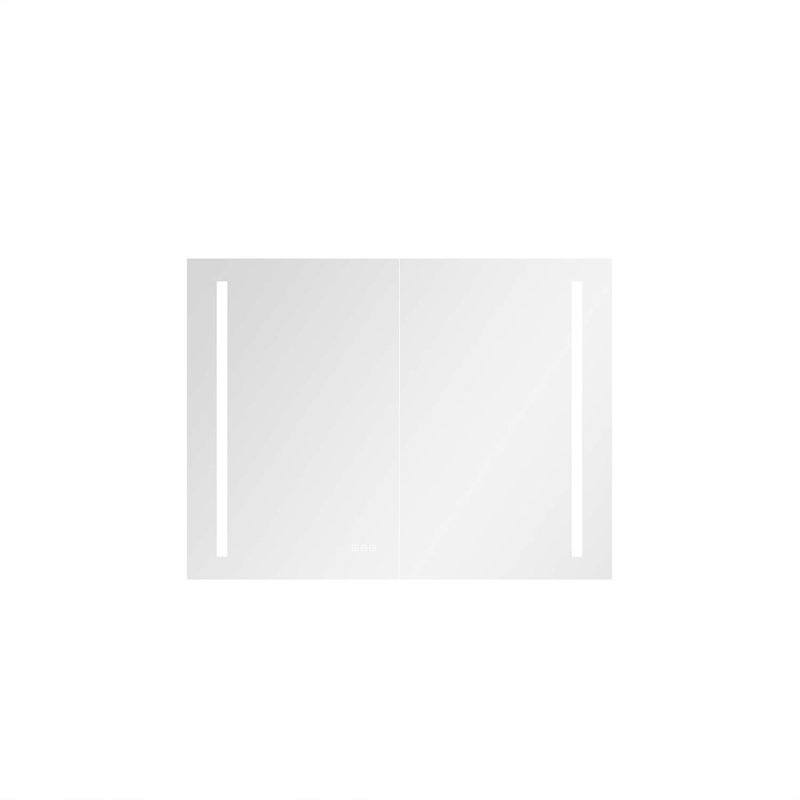 40 po L 30 po Grande armoire à pharmacie rectangulaire à surface en H H avec miroir en aluminium