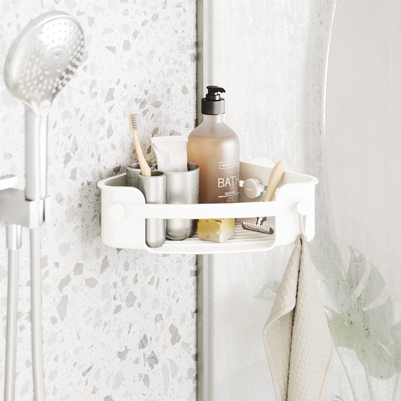 Panier de douche Flex, Blanc