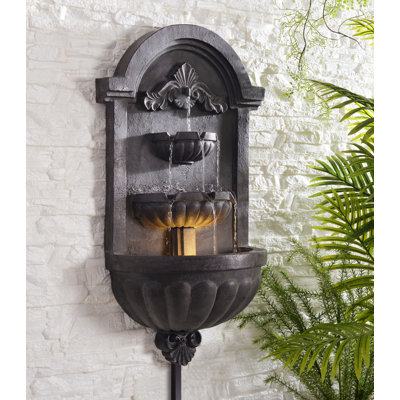 San Pablo Wall Fountain - Plum Bronze