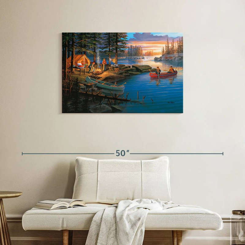 Senne Boundary Waters, 24" H x 36" W