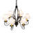6 - Light Dimmable Empire Chandelier