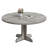 Round Dining Table for 4, 47 Inches Dining Room Table with Wooden Base, Circle Kitchen Dinner Table for Dining Room, Kitchen, Living Room (Table Only)-1741752711
