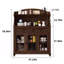 Garde-manger mural tout en bois massif 58,66 po-101919530
