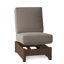 Chaise longue sans accoudoirs en plastique et aluminium avec coussins Sunbrella de 23,5 po Cherin-26086522-49631555