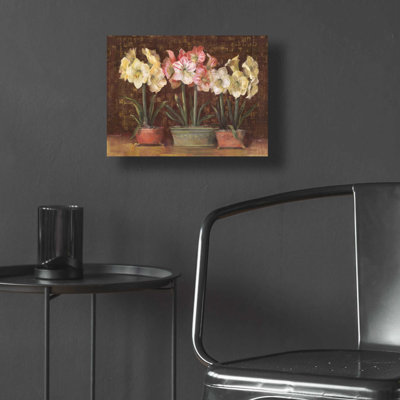"Amaryllis On Brown" par Carol Rowan
