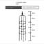59,06 po Jardin Trellis plante grimpante Cages de soutien de jardin pour les plantes à fleurs Cadre de support d'escalade Treillis bricolage support à plante en pot (acier inoxydable recouvert de plastique)-860499238