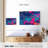 Blue Magenta Abstract Canvas Print-1374365370