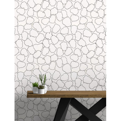 Rouleau de papier peint L 33 pi x l 20,5 po Armes Lotus Leaves