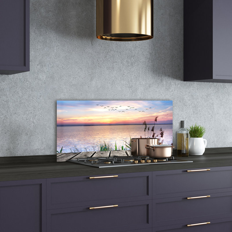 50cm W x 100cm L Glass Peel and Stick Panel