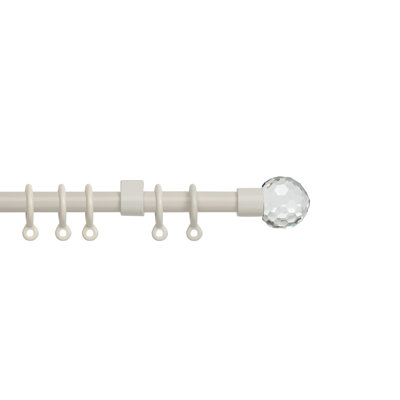 Adjustable 120cm to 210cm 1.6cm Single Curtain Pole