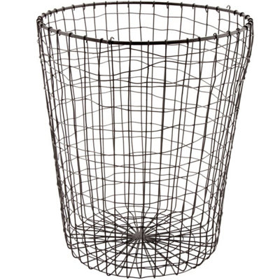 GET WB-300-MG Breeze 11 1/2 po X 14 7/16 po Panier de rangement rond gris en métal 66AD7EEB77344E8C836AADC7396201F0