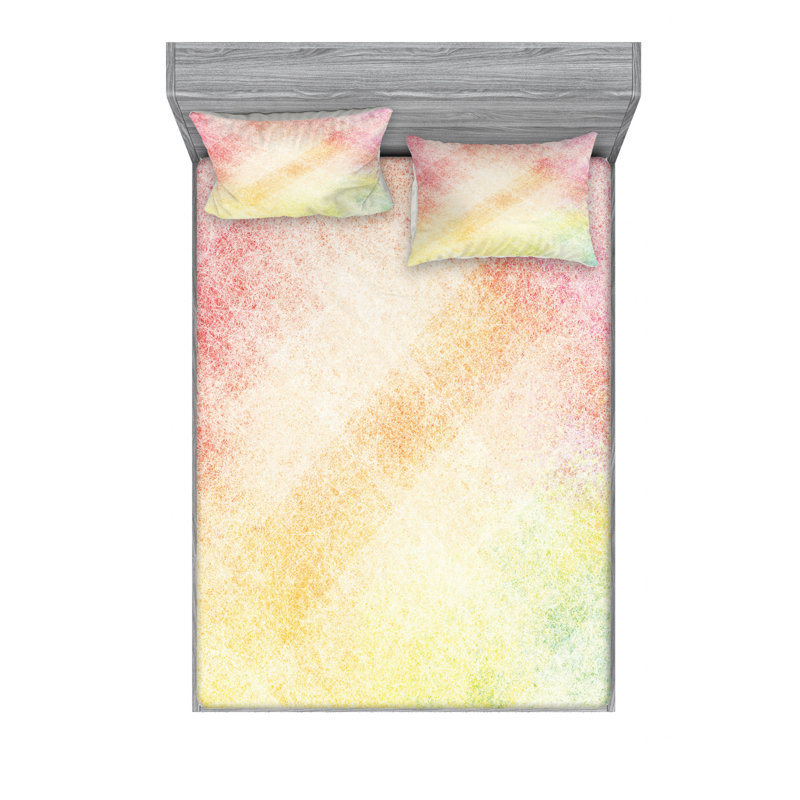Microfiber Ombre Sheet Set, Queen Sheet Set + Fitted Sheet + 2 Pillowcases