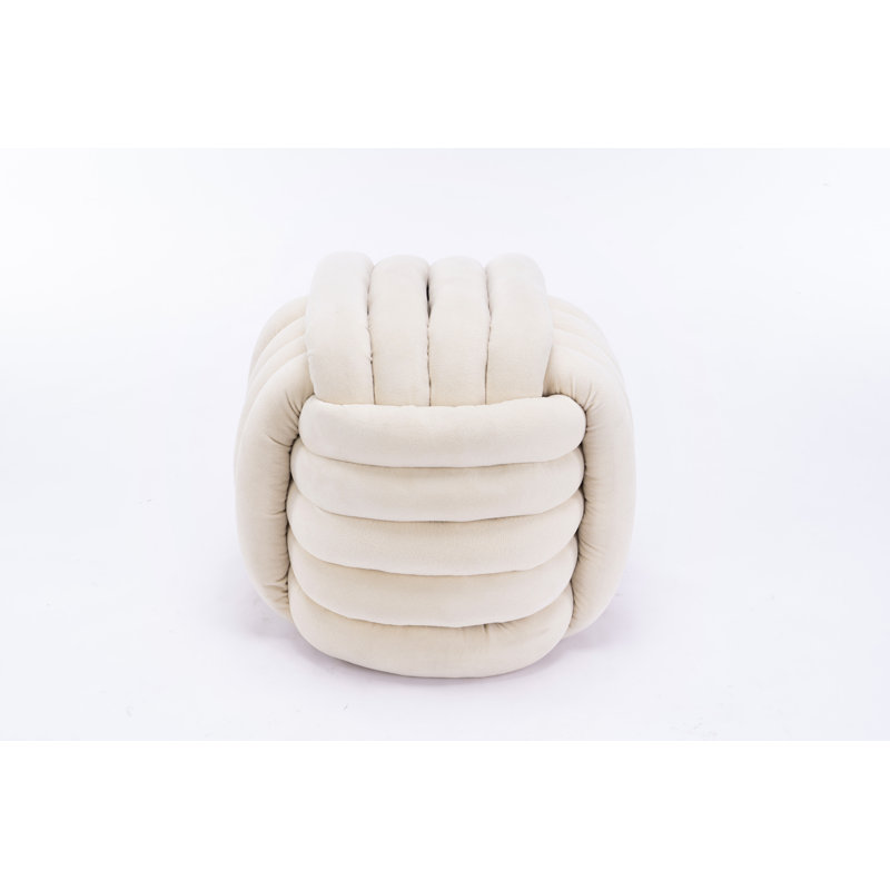 Tabouret de maquillage Chenille, Beige