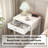 Modern Nightstand with Drawer, Minimalist Bedside Table, Compact End Table, Easy Assembly