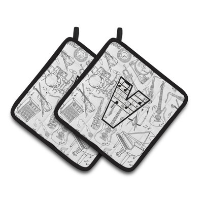 Note de musique Potholder