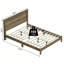Grand lit plateforme avec tête de lit contemporaine 66,1 po Walter-2034888247-2034888246