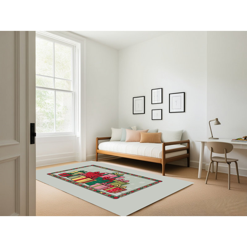 Tapis vacances de Noël The Holiday Aisle®, Rectangle 5 pi x 7 pi