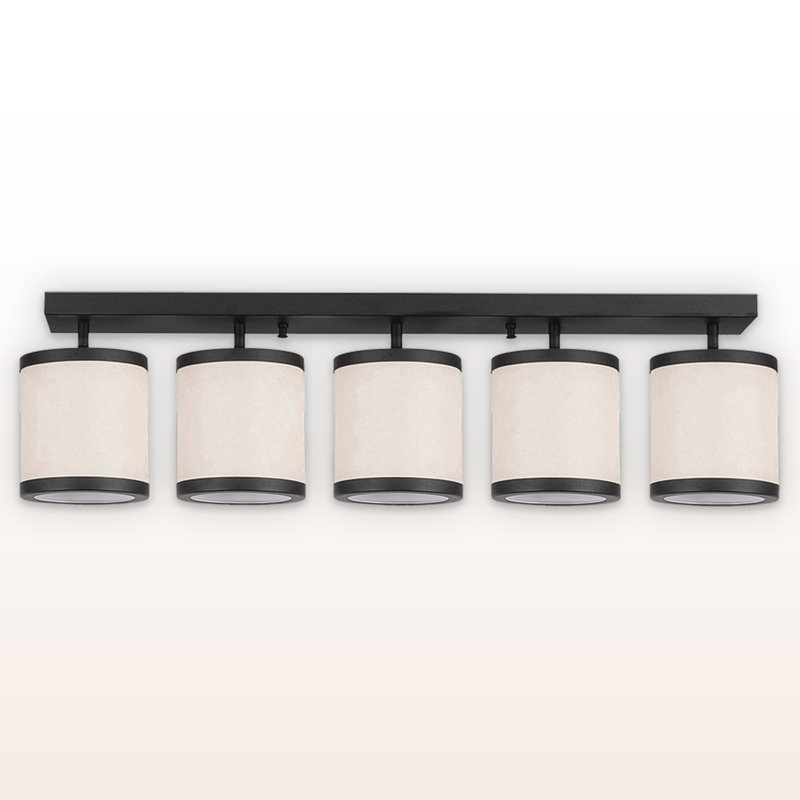 Plafonnier semi-encastré 5 lumières