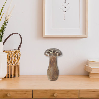 Petit champignon manguier en bois