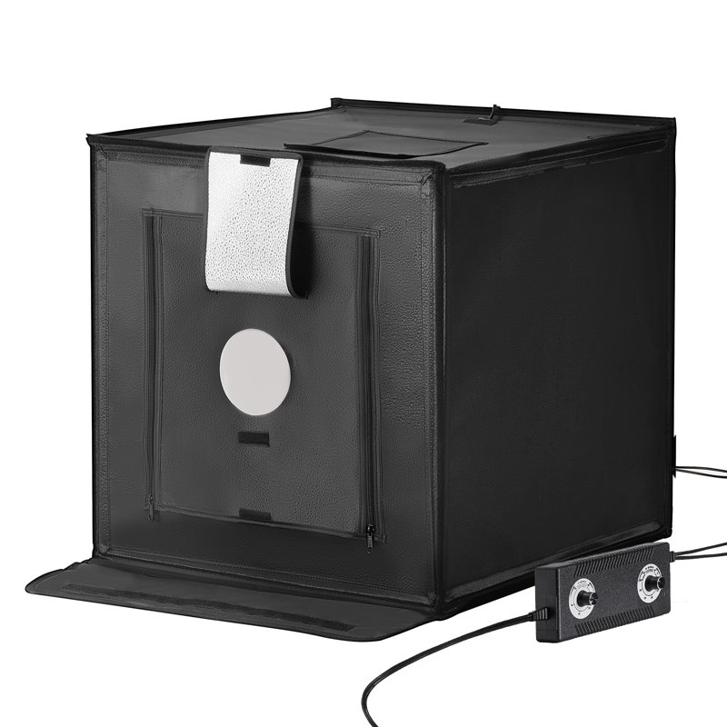 Boîte à lumière Photo Studio 3000-5600K réglable 3 températures de couleur, H 27 po x l 24 po x P 2 po