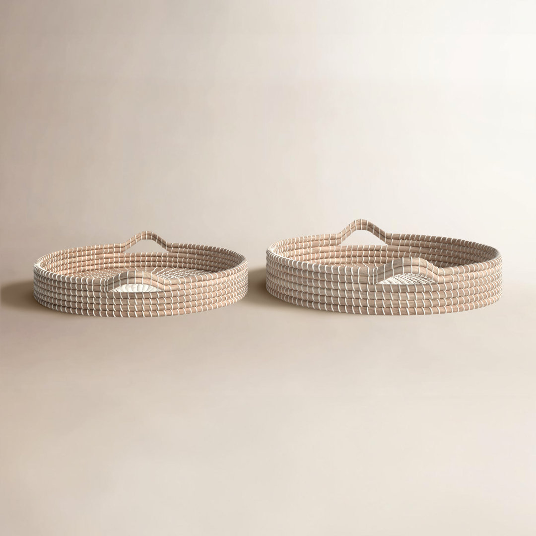 Brookhaven Seagrass Tray - Set of 2 Birch Lane™