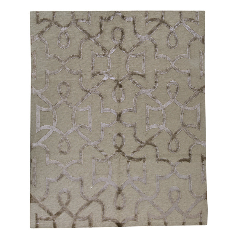 High-Quality Hand-Knotted Sand Area Rug