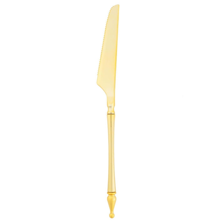 Muchuan Flatware Plastic Gold Knives