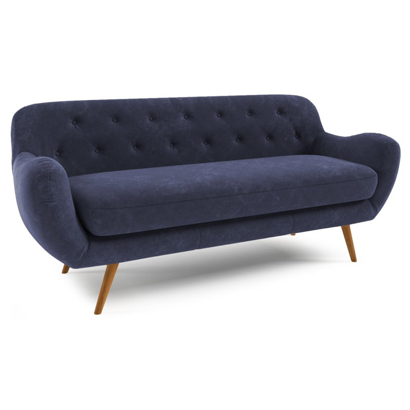 Jefferson 3 Seater Sofa, Navy Blue
