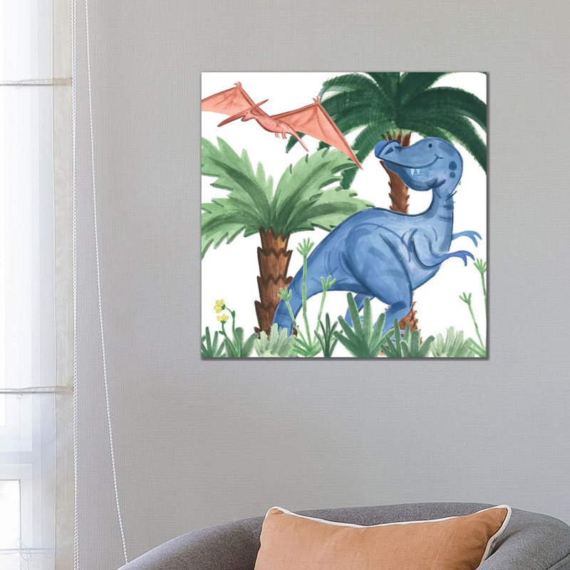 Dino Buddies I 1 Piece Wrapped Canvas Wall Art, 66.04 cm H x 66.04 cm W