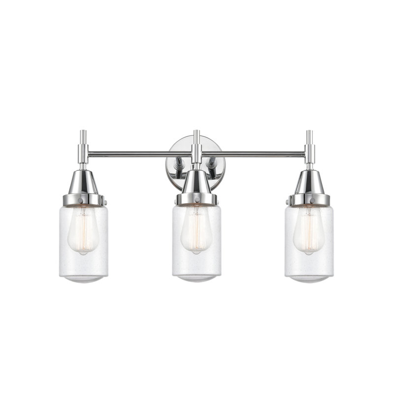Gayle 3 - Light Dimmable Vanity Light, Seedy, Polished Chrome, 4 Watt Vintage LED Bulb
